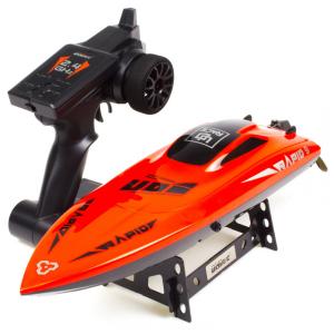 Barco de Controle Remoto com Velocidade Máxima de 48 km/h e Casco Auto-Endireitante, Cheerwing, Vermelho