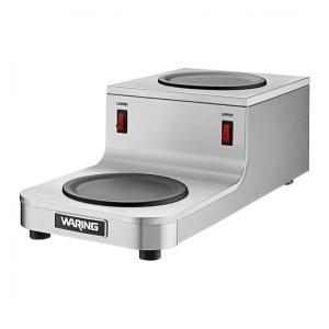Waring WCW20R - Aquecedor Duplo para Café com 140W, Aço Inoxidável e Design Compacto