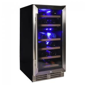 Koolatron Adega de Vinhos Embutida, Refrigerador de Vinhos 28 Garrafas, Gabinete Embutido para Champanhe, Vinho Tinto e Branco