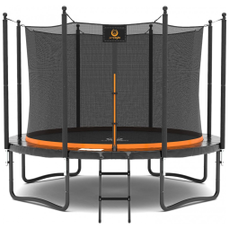 Cama Elastica Capacidade até 200 kg e Tamanho 4,2 Metros, JUMPZYLLA, Preto e Laranja