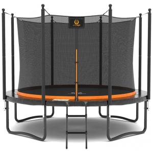 Cama Elastica Capacidade até 200 kg e Tamanho 4,2 Metros, JUMPZYLLA, Preto e Laranja