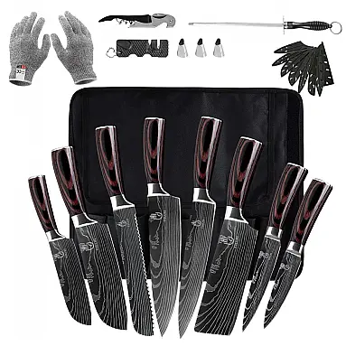 Conjunto de Facas em Aço