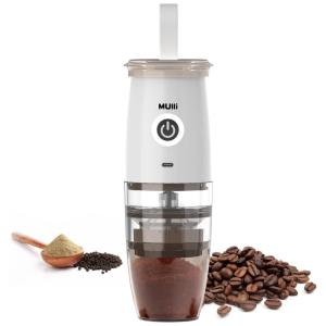 Mulli KFYM 753 Moedor de Café e Grãos Elétrico Profissional 150g, Aço Inoxidável, 110V, Branco