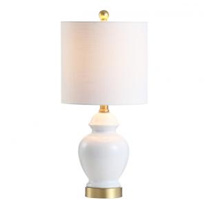 Abajur Luminária de Mesa em Cerâmica, Estilo Clássico Francês com 50 cm de Altura para Quarto, Sala de Estar e Escritório, 110V 40W