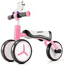 Baby Balance Bike, PBicicleta sem Pedal Infantil com 3 Rodas para Crianças de 1 a 4 Anos, e, KRIDDO BB008 Pink, Rosa