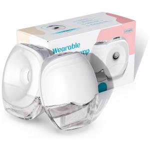 Bomba Tira Leite Elétrica com 3 Modos, 8 Níveis, Design à Prova de Vazamento e Display LCD, 2Un, X Bosak, Branca