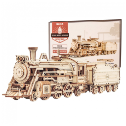 Quebra Cabeças 3D para Adultos, Escala 1:80, Tema Trem Mecânico com 308 Peças, ROKR