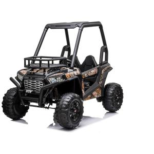 Freddo Carro, Carrinho Elétrico 1 Assento 12V, com Luzes de LED, MP3, Marrom