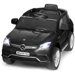 Carrinho, Carro Elétrico Mercedes Benz GLE63S, 1 lugar, 6V, com controle remoto, USB MP3, 2 km por hora, 2 a 6 anos, COSTZON, Preto