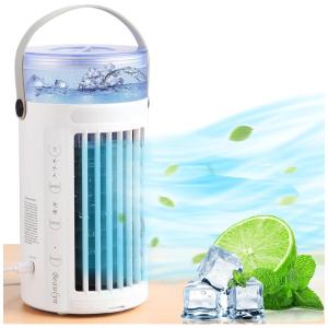Beaulyn Climatizador Portátil 400 mL com 3 Velocidades e Luz LED, Branca