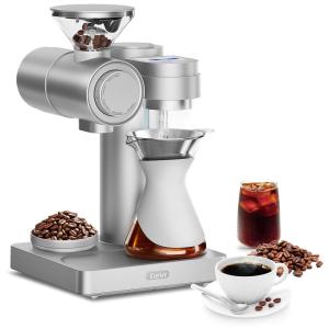Máquina de Café Expresso com 51 Configurações de Moagem, 110V, Gevi Size8, Prata