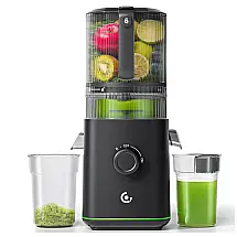 Extrator de Suco a Frio VANDISELL Preto Bocal 15,2cm Mastificação Lenta 600W, Modelo ZM1919-6.0