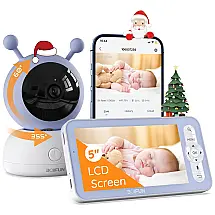 Babá Eletrônica BOIFUN Câmera 1080P 360 com Detecção de Som e Movimento com Controle de APP