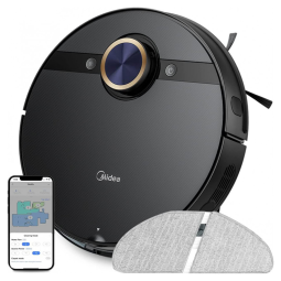 Aspirador de Pó Robô com Mapeamento Multinível e Sucção Forte 4000PA, 110v, MIDEA M7 Pro, Preto