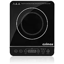 Cooktop Elétrico de Indução Portátil com 1 Queimador e 9 Níveis de Temperatura, 110V 1800W, Preto.