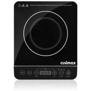 Cooktop Elétrico de Indução Portátil com 1 Queimador e 9 Níveis de Temperatura, 110V 1800W, Preto.