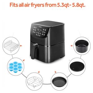 Fritadeira Elétrica AirFryer 5.5L com Temperatura Ajustável, 1700W, 110v, COSORI, Preto