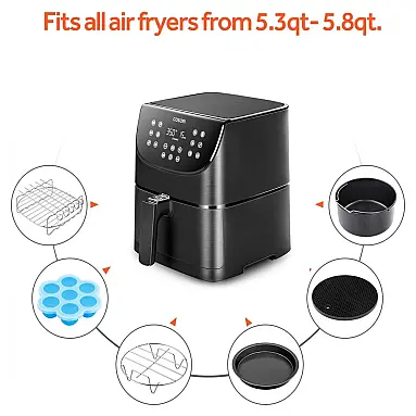 Fritadeira Elétrica AirFryer 5.5L com