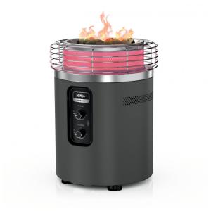 Ninja Fireside360 - Aquecedor Externo e Fogueira Portátil 3 Modos, Chama Sem Fumaça, Controle Fácil, 80.000 BTUs