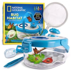 Kit de Exploração de Insetos – Habitats, Rede, Pinças, Aprendizagem STEM, Presente Educativo para Crianças, National Geographic