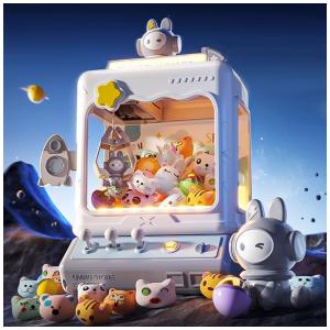 Máquina de Garra Azul Skirfy – Mini Arcade Infantil com 20 Prêmios, 24 Moedas, Luzes e Som