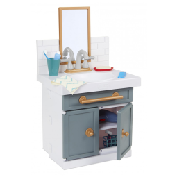 Pia Interativa Playset com Torneira Real e 12 Acessórios para Crianças Acima de 2 Anos, Little Tikes, Colorida