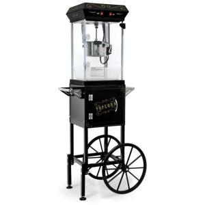 Pipoqueira 170g, Carrinho de Pipoca Móvel Vintage com Aquecimento, Gaveta de Resíduos, Ideal para Festas e Cinema,Generic