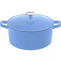 Cuisinart Panela de Ferro Fundido 6 Litros Forno Holandês Esmaltado e Antiaderente, Azul