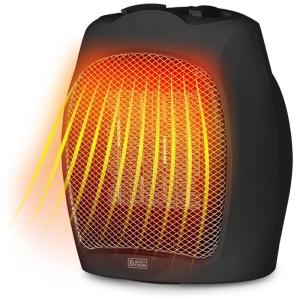 Aquecedor Elétrico Cerâmica 1500W, 110v, BLACKDECKER BHDC500B46, Preto