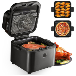 Fritadeira Elétrica Air Fryer 6,6L com 7 Menus Predefinidos e Função DIY, 110V 1300W, Midea