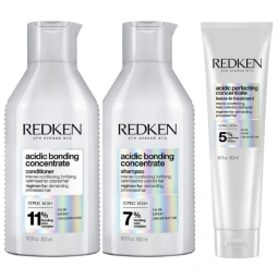 Shampoo e Condicionador para Reparação de Cabelos Danificados, 300 mL, REDKEN, Branco