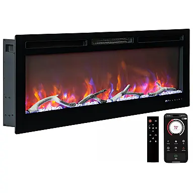 Lareira Elétrica de 127 cm,