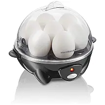 Cozedor de Ovos Elétrico 3 em 1, Capacidade 7, 120W, 110v, HAMILTON BEACH 25507, Preto