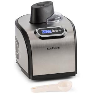 Sorveteira Tamanho Família Aço Inoxidável 1,4 Litros Congela em Até 1h, KLARSTEIN, Cinza escuro