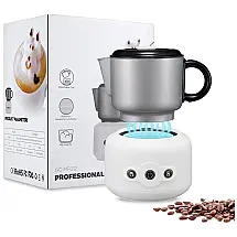 Espumador de Leite Elétrico, Capacidade 300 mL, Desligamento Automático, 110v, LAVEDOVY MK01, Branco