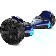 SISIGAD Hoverboard Off Road com Alto Falante Bluetooth, Luz LED, Estabilizador, Cinza