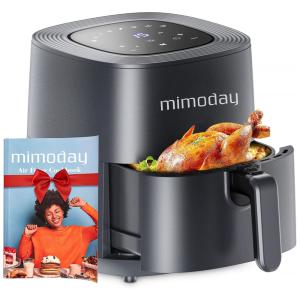 Fritadeira Elétrica, AirFryer 5L, Multifuncional, Tela de LED, 1500W, 110v, MIMODAY AF 012A, Preto