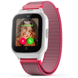 Smartwatch Inteligente para Crianças com Chamada de voz, Mensagens de Texto e Rastreador de Atividades, JrTrack, Rosa