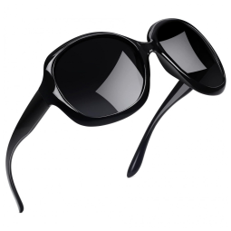 Óculos de Sol Feminino com Proteção UV, Joopin B01, Preto