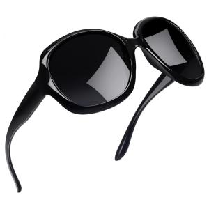 Óculos de Sol Feminino com Proteção UV, Joopin B01, Preto