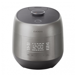 Panela Elétrica de Arroz com Pressão Cuckoo Cinza 6 Xícaras 12 Xícaras Cozidas Indução e Silenciosa 120 V