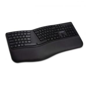 Teclado Ergonômico Dividido Sem Fio Recarregável Reduz a Tensão das Mãos, KENSINGTON K75401US, Preto