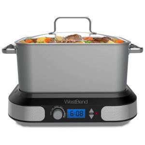 Panela Elétrica 6L com Controle de Temperatura, 110V 500W, WEST BEND 87966, Cinza