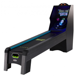 Mesa de Jogo Roll and Score com Luzes LED, Marcador Digital e Sons Divertidos de Fliperama, Hall of Games, Preta e Azul