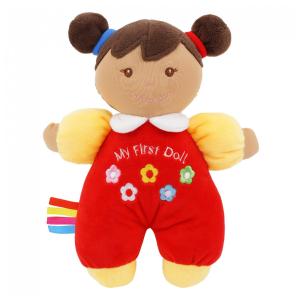 Boneca de Pelúcia Macia Ava, da coleção June Garden, Roupa Vermelha