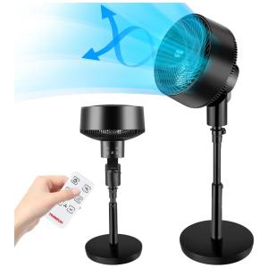 Ventilador de Piso com 12 Velocidades e Controle Remoto, 110V 20W, NUMIFUN BCF D360, Preto