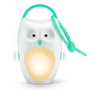 Máquina de Som Ruído Branco Portátil SOAIY com Luz Noturna, 8 Sons e Temporizador para Viagens