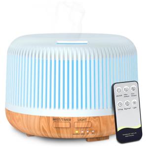 Umidificador Portátil Pinci 300mL até 18H com Controle Remoto, 110V, Branco e Marrom