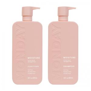 Shampoo e Condicionador 798 ml Livre de Parabenos Totalmente Vegano, MONDAY HAIRCARE, Rosa
