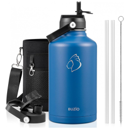 Garrafa Térmica 1900L Portátil com Isolamento a Vácuo, Aço Inoxidável, BUZIO, Azul